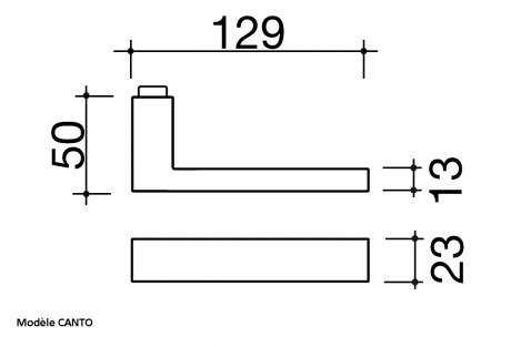 Béquille double de porte intérieure VELOX FIX, CANTO | Ouvre et Déco