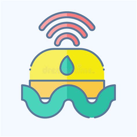 Icon Flood Sensor Related To Smart Home Symbol Doodle Style Simple