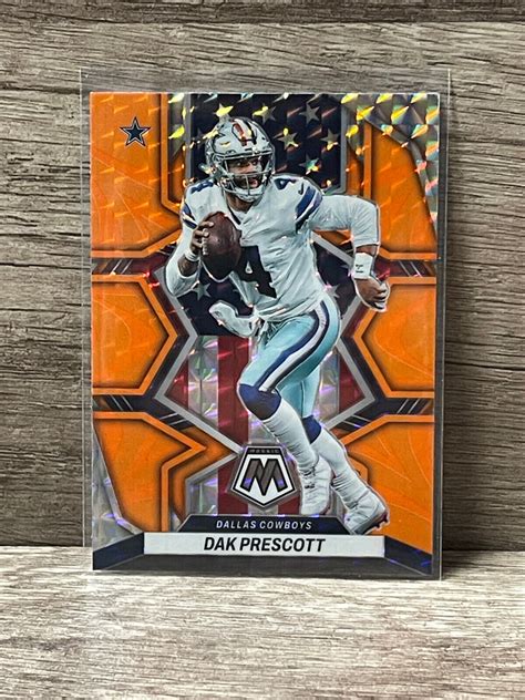 Panini Mosaic Dak Prescott Orange Reactive Prizm National