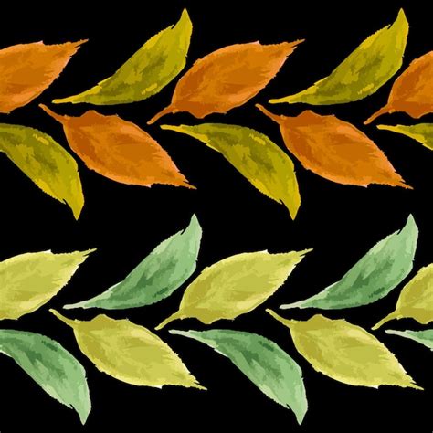 Premium Vector | Decorative borders of watercolor drawings abstract colorful leaves