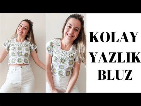 ÇOOK KOLAY YAZLIK BLUZ YAPILIŞI Crochet blouse crochet YouTube