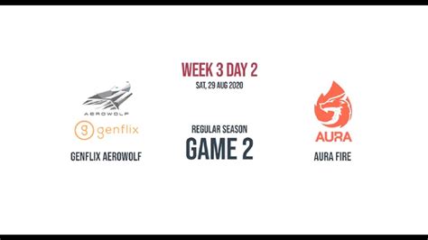 Genflix Aerowolf Vs Aura Fire Game Mpl Id S Week Day Aura Vs