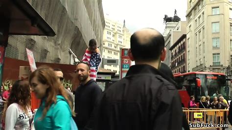 Naked American Tourist In Public Outdoor