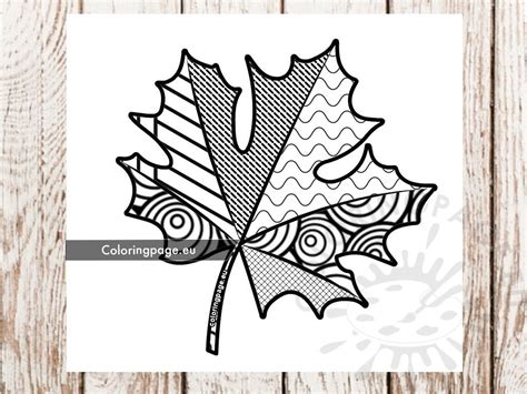 Fall Leaf Art | Coloring Page