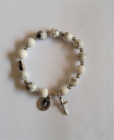 Rosary Decade Bracelet Beads Crucifix Rosary Bracelet Beads Rosary