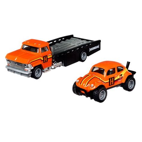 Hot Wheels Premium autószállító kamion kisautóval HOONIGAN Gyerekajándék