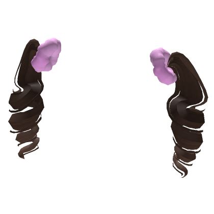 Brown Gyaru Kawaii Curly Pigtails Extensions Roblox