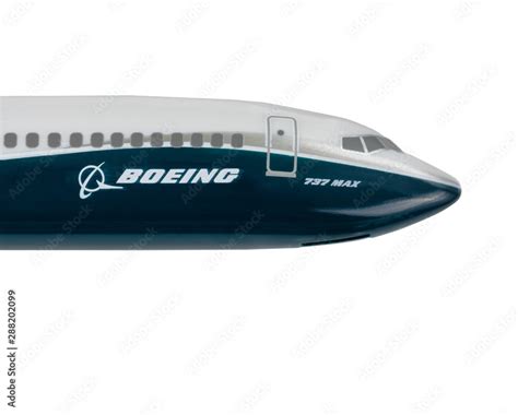 Boeing 737 Max Logo on white for editorial purposes Stock Photo | Adobe ...