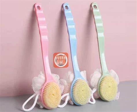 Nouveau Brosse Dos En Plastique Long Manche Pour Le Bain Et La