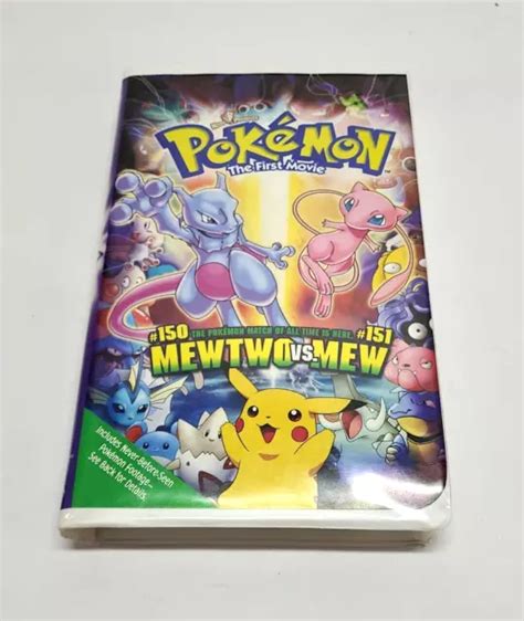 Pokemon The First Movie Mewtwo Vs Mew Vhs Tape Picclick Uk