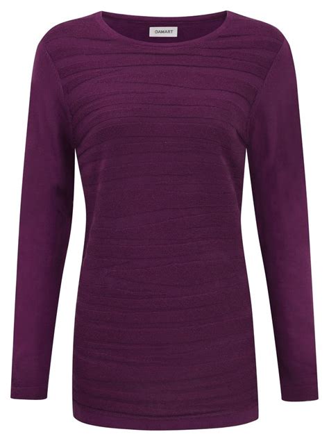 Damart Rasberry Round Neck Tunic Product Code W927 Damart Co Uk