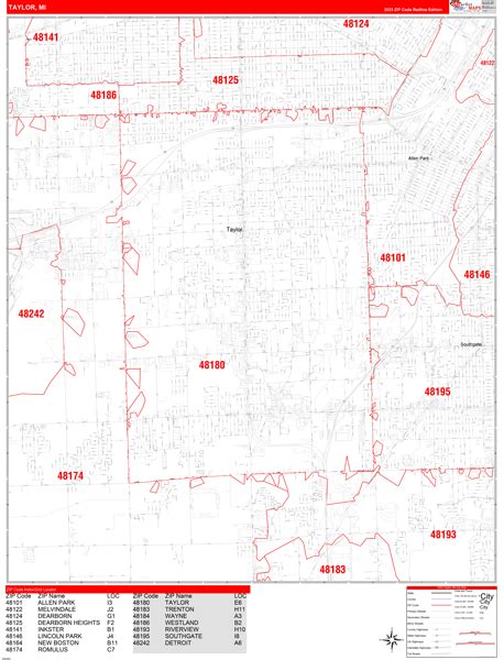 Maps of Taylor Michigan - marketmaps.com