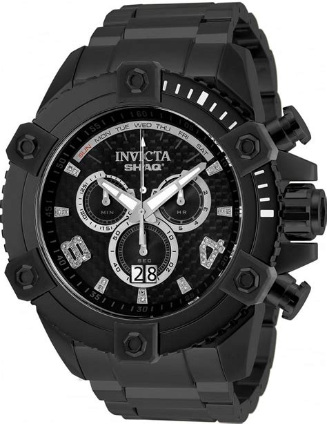 Invicta SHAQ Chronograph Quartz Diamond Black Dial Men S Watch 33728