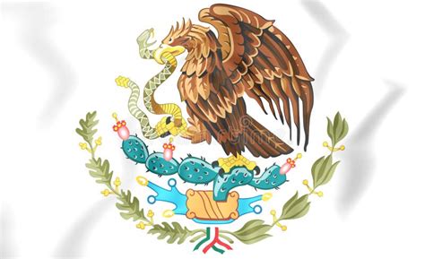 Mexico Coat Of Arms Seal National Emblem Stock Illustration