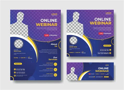 Online Webinar Flyer Design Social Media Post And Facebook Cover