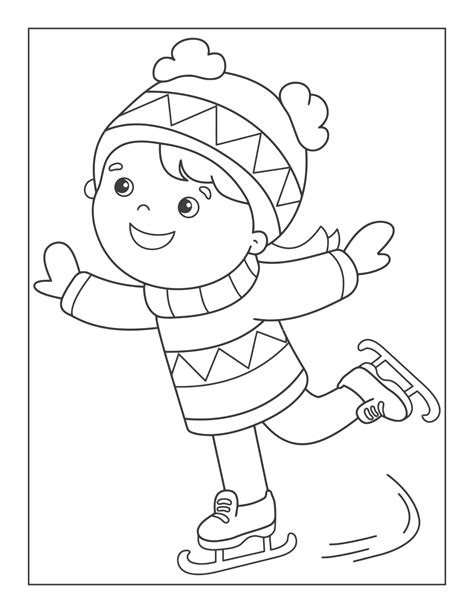 Coloriage Patinage Pour Enfant Dessin Gratuit Imprimer The Best Porn