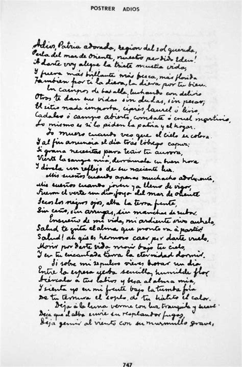 Poem Mi Ultimo Adios By Jose Rizal Pinoystalgia