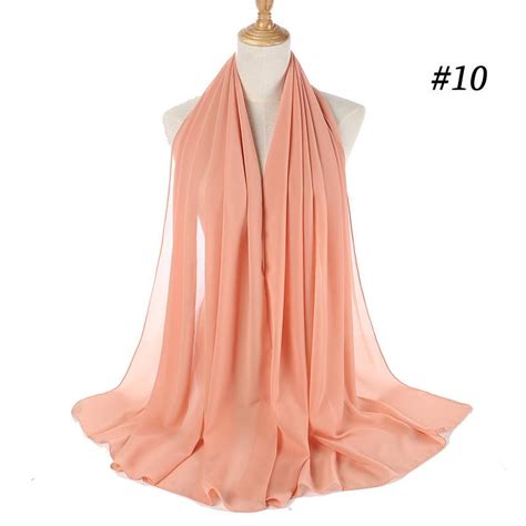 Buy Muslim Hijab Women Lady Plain Bubble Chiffon Scarf Hijab Wrap