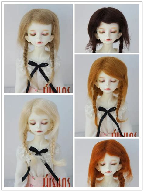 JD061 1 8 1 6 1 4 1 3 Lovely BJD Mohair Wigs Size 5 6inch