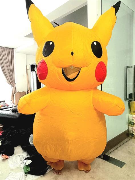 Pikachu Mascot Inflatable Pokemon Mascot Cosplay Mascot Rental For