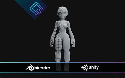 D Model Stylized Female Base Mesh Vr Ar Low Poly Rigged Cgtrader