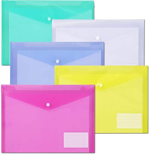 Office Supplies Filing Products Blue Pack Plastic Envelopes Poly