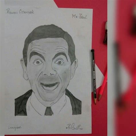 Rowan Atkinson Pencil Art Male Sketch Art