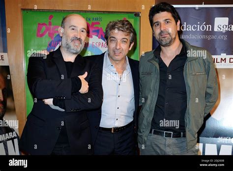 Javier Camara Ricardo Darin And Cesc Gay Attending The Truman Premiere