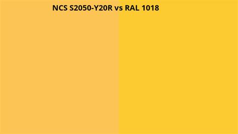 Ncs Index S2050 Y20r Omzetten Naar Ral 1018 Ral Kleuren