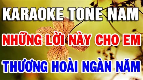 Karaoke Nhạc Sống TONE NAM Bolero Trữ Tình Dễ Hát Nhất Liên khúc