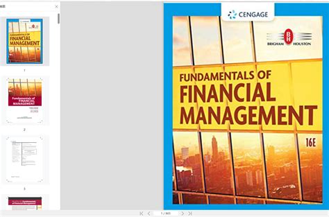 Fundamentals Of Financial Management 16th Edition By Eugene F Brigham