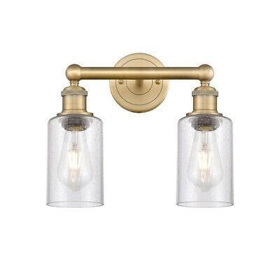 Innovations Clymer Lt Bath Vanity Light Brass Seedy W Bb