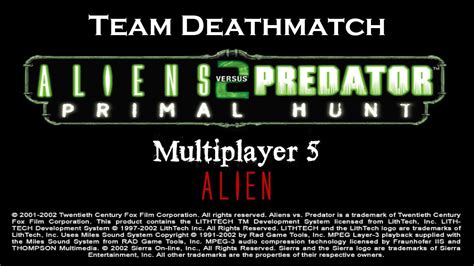 Aliens Vs Predator 2 Primal Hunt 2002 Multiplayer 5 1080p 60fps Youtube