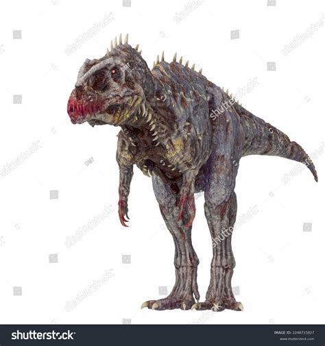 Giganotosaurus Zombie Stand Pose Side View Stock Illustration 2248715827 Shutterstock