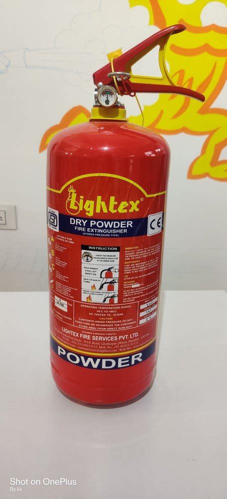 Lightex 4kg Abc Dry Powder Fire Extinguisher For Industrial Use At Rs 1200 In Boisar