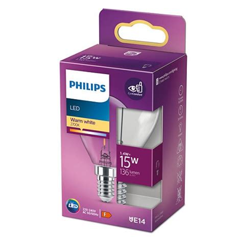 X Philips Led Lamp Kogel Helder W W E Warm Wit