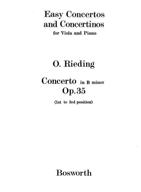 Violin Concerto No 2 Op 35 Rieding Oskar Imslp Free Sheet Music Pdf Download