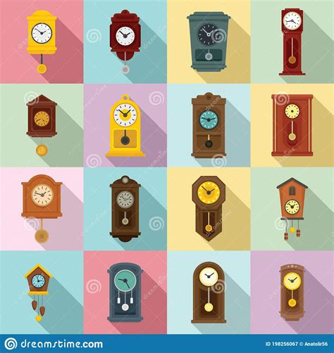 Measure Pendulum Clock Icon Cartoon Style 183487659