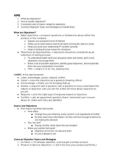 RMT 307 Buyer Concern - Ray Wimer - VIPS What are objections? How to