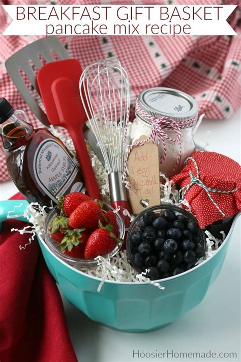 Breakfast T Basket This Easy To Put Together T Basket Comes With Homemade Pancake Mix