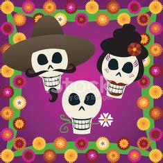 Day Of The Dead Skulls Stock Vector | Royalty-Free | FreeImages