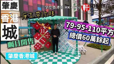 中軒地產 肇慶新區【香港城hkcity】矚目港城 盛大開售 90分鐘直達香港 真正港人社區 79 95 110平 總價60萬起 精裝2～4房