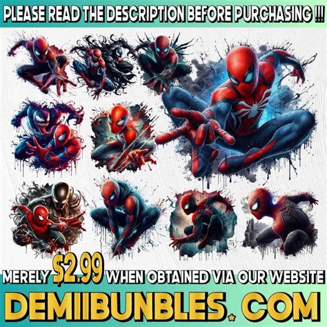 Spiderman Png Bundle Spiderman Png Files Superhero Png Bundle