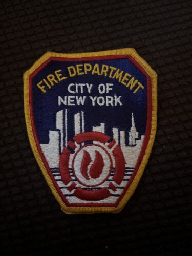 Fdny Fire Department City Of New York Embroidered Hat Sew On Patch