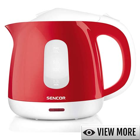 Sencor Electric Kettle With Power Cord Storage Base And Lid Safety Lock