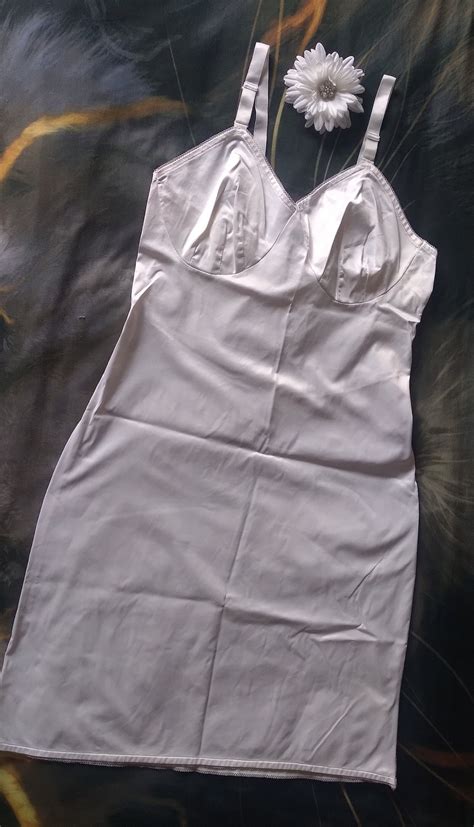 Vintage Movie Star Full Slip White Nylon Tagged 36 Average Vintage 60s Lingerie Etsy