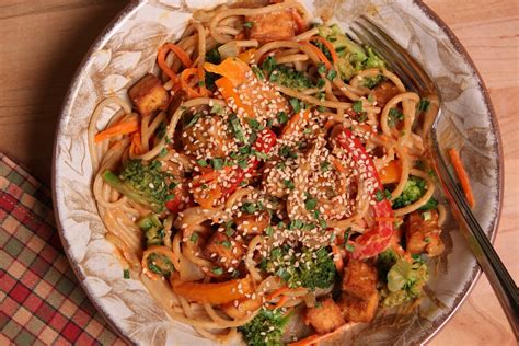 Spicy Nutty Noodle Bowl Recipe Download Plant Based Vegan Recipe Dinner Healthy Food Nutrition ...