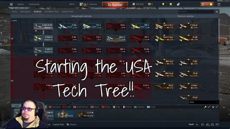 Starting The American Tech Tree War Thunder Youtube