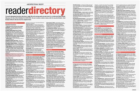 Architectural Digest Reader Directory Architectural Digest