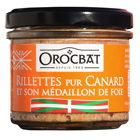 Rillettes pur canard et son médaillon de foie Orocbat Intermarché